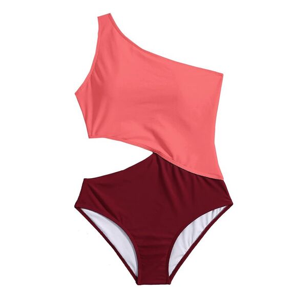 SweatyRocks Other - SweatyRocks Womens Bathing Suits One Shoulder Cutout One Piece Swimsuit Swimwear